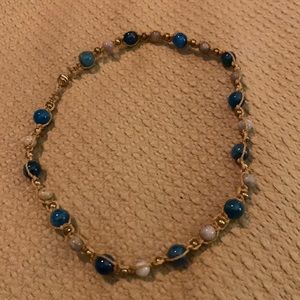 Neon Apatite Macrame Bracelet and or Necklace.  15”